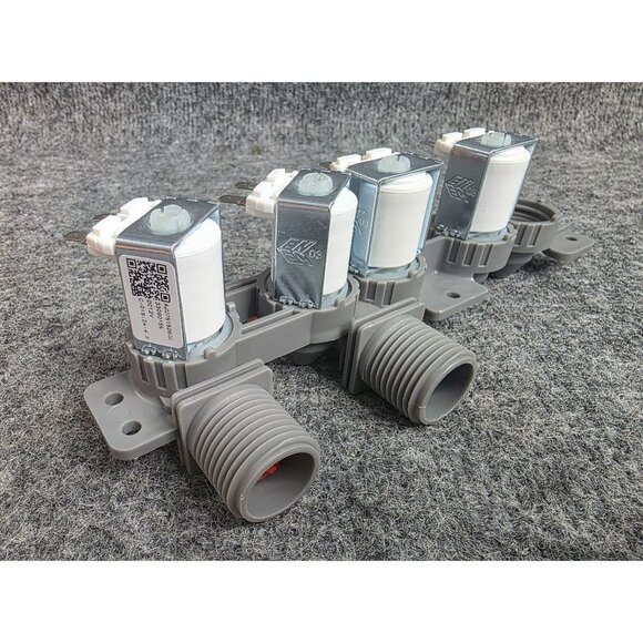 4-Way Water Inlet Valve Assembly Model AJU75152602 Gray & White DC12V - Picture 5 of 6